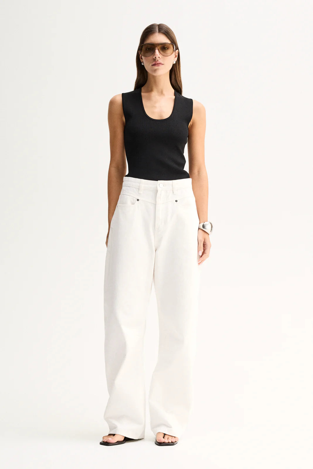 HAYES KNIT TOP in Black by Elka Collective