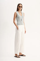 BLAIR KNIT TOP in Light Blue by Elka Collective