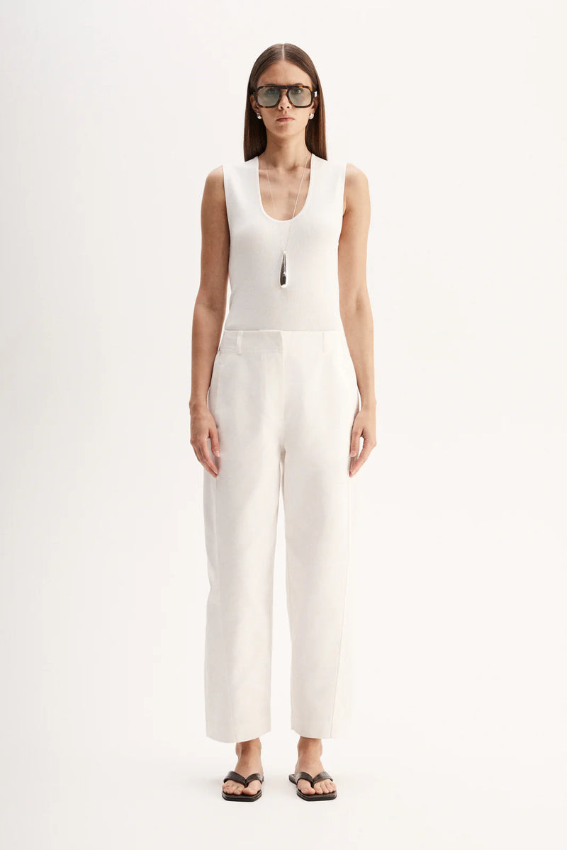 MARSHALL PANT in White by Elka Collective