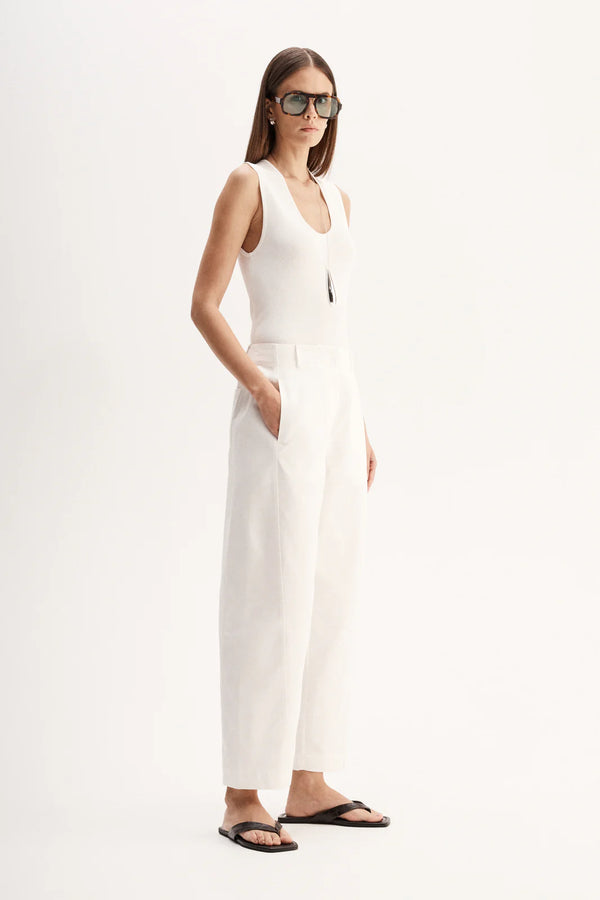 MARSHALL PANT in White by Elka Collective