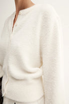 POISE KNIT CARDIGAN in White by Elka Collective