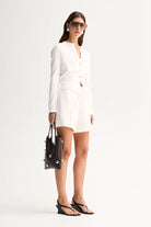 ROSS SHORT in White by Elka Collective