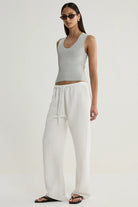 SOLARA KNIT TOP in Chrome by Elka Collective