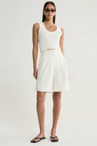 FORD SHORT in White by Elka Collective