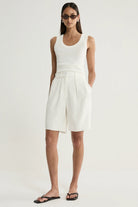 FORD SHORT in White by Elka Collective