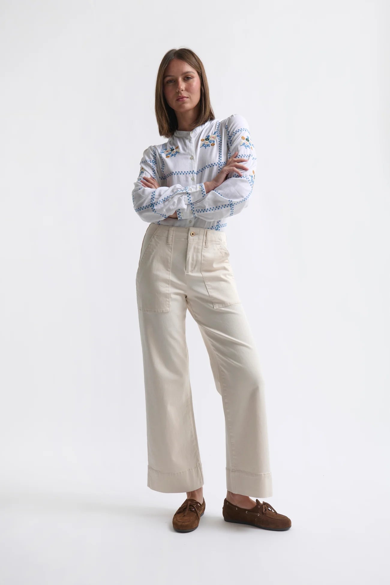 Kireina Celeste Pant in Ecru