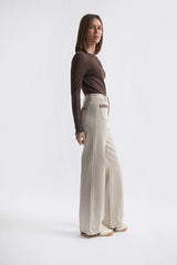 Kireina Harper Jean in Leather Pocket Sand