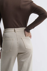 Kireina Harper Jean in Leather Pocket Sand