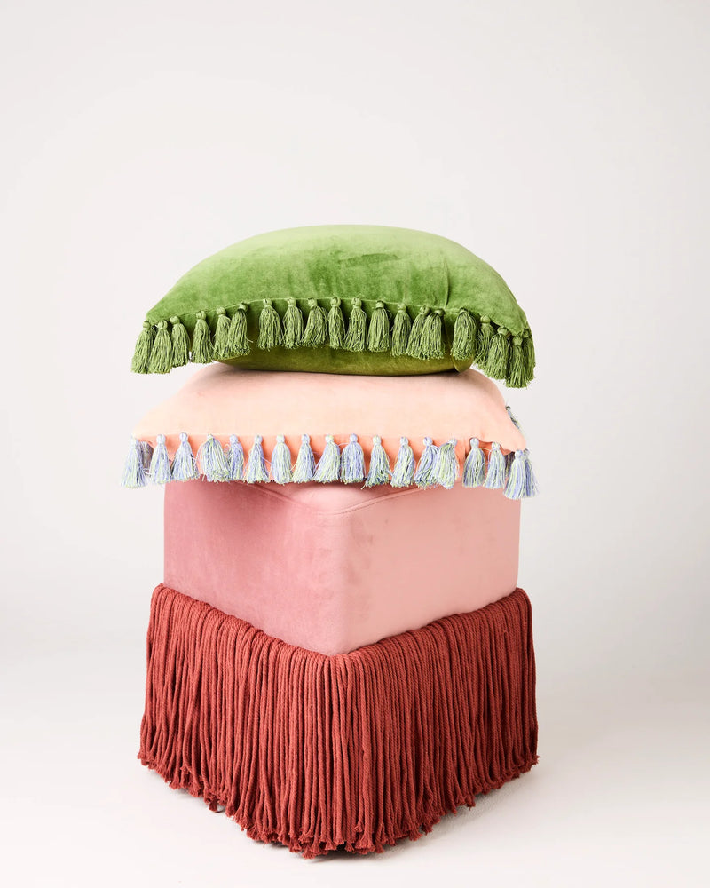 VELVET TASSEL CUSHION | Campsite