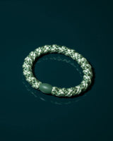 KKNEKKI ORIGINAL HAIR TIES | Stripe Mint Pistachio Glitter