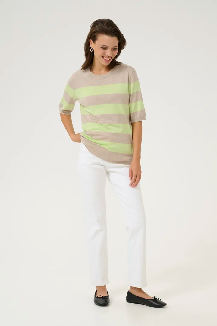 KALIZZA STRIPED KNIT | Lettuce + Feather