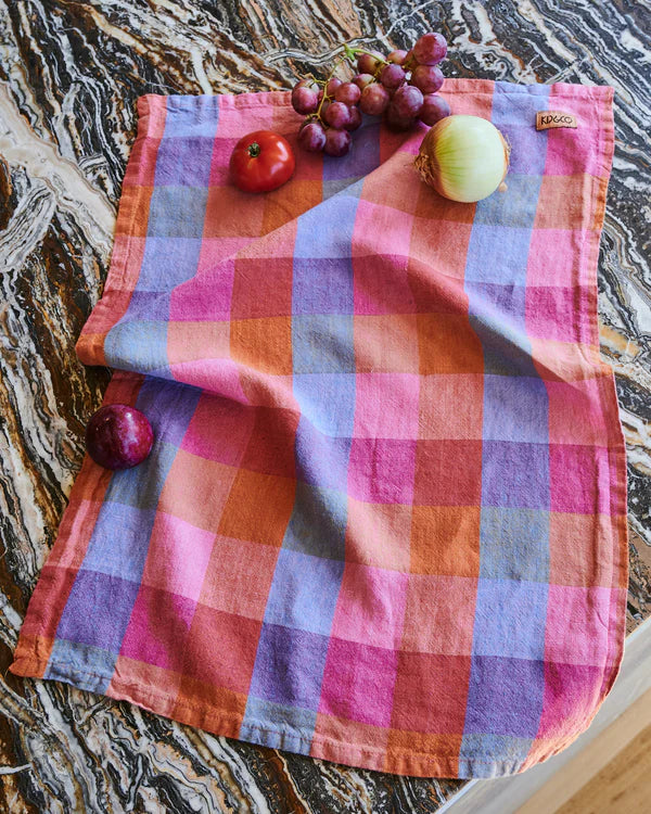 LINEN TEA TOWEL in Tutti Frutti from the amazing range of Kip & Co products