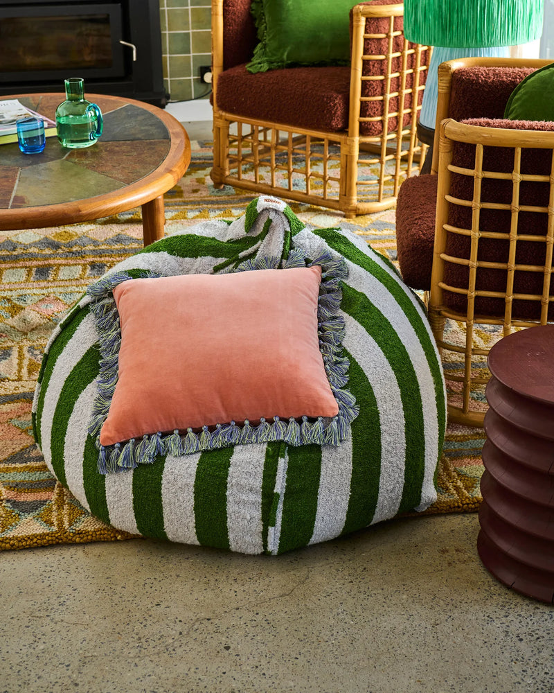 VELVET TASSEL CUSHION | Gelato