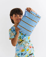 QUILTED COTTON TOILETRY PURSE | Como Stripe