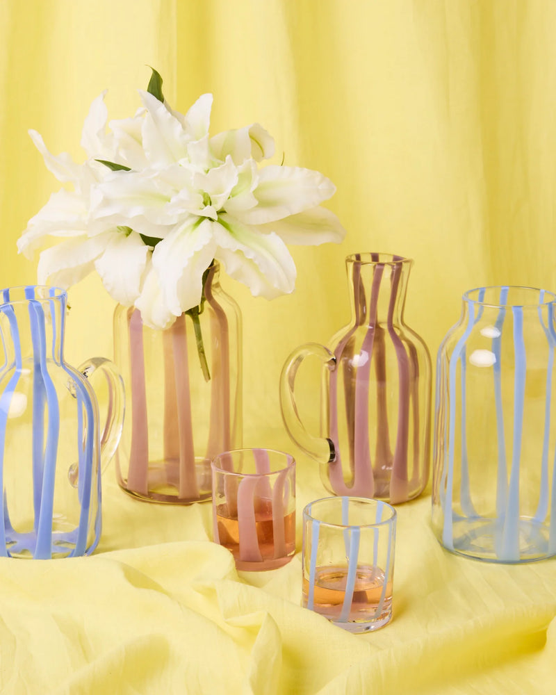 TUMBLER GLASS 2P SET | Oink Stripe