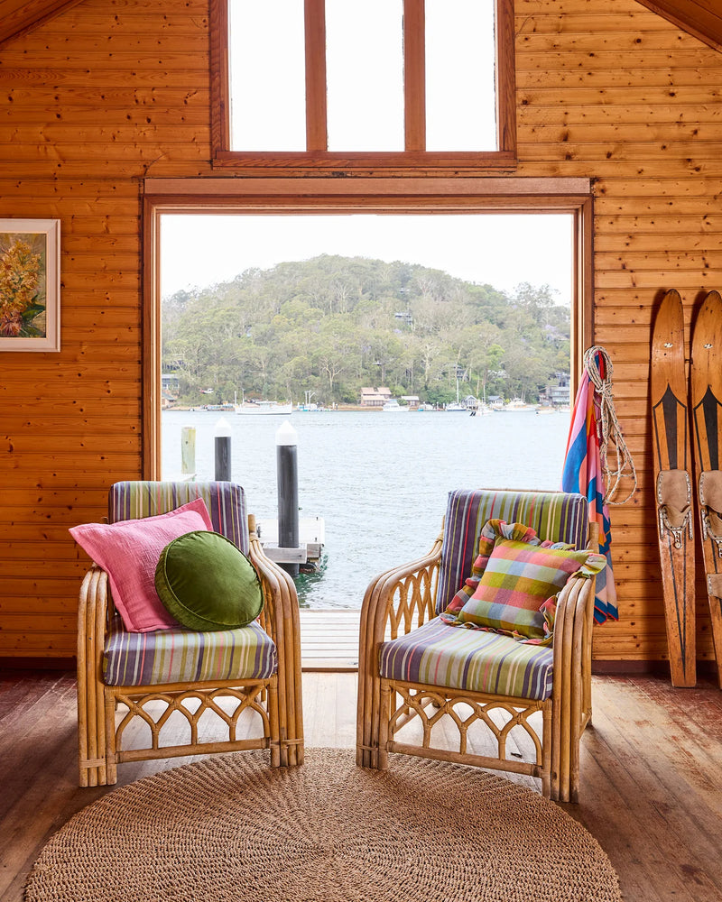 VELVET PEA CUSHION | Campsite