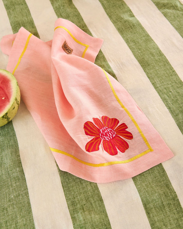 EMBROIDERED NAPKIN 4P SET | Wild Flower