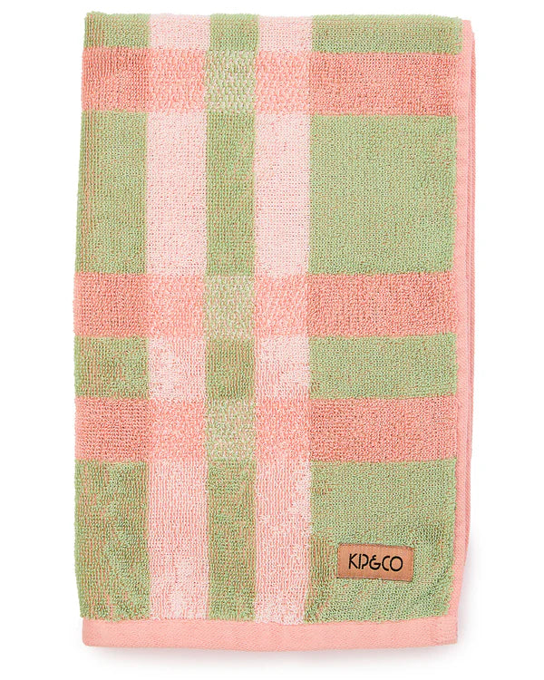 HAND TOWEL in Pistachio Tartan from the amazing range of Kip & Co