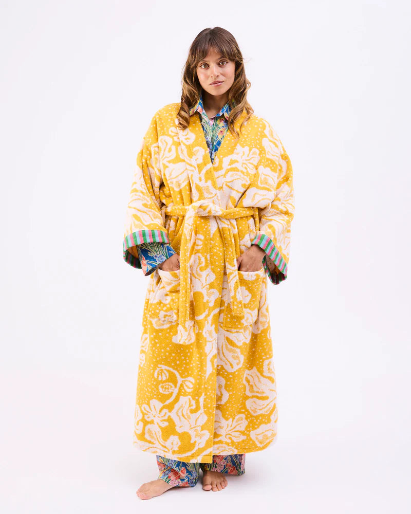 ANNA SPIRO ELSTERNWIG FIG TERRY BATH ROBE from the amazing range of Kip & Co 