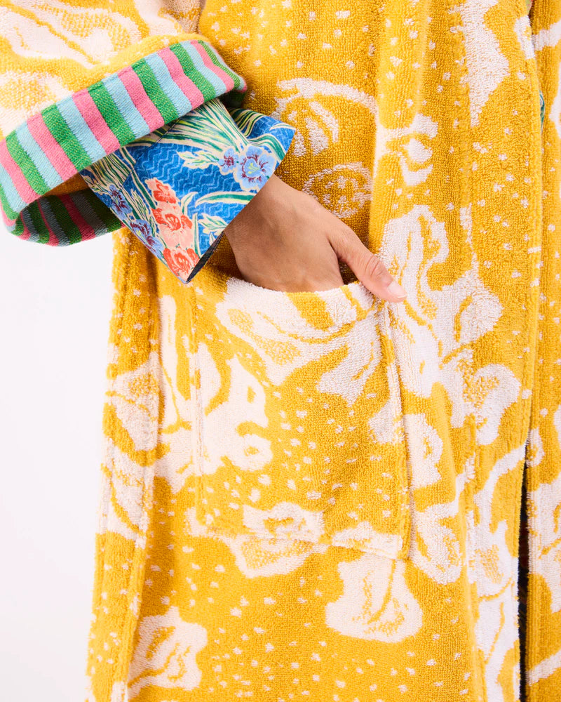 ANNA SPIRO ELSTERNWIG FIG TERRY BATH ROBE from the amazing range of Kip & Co 