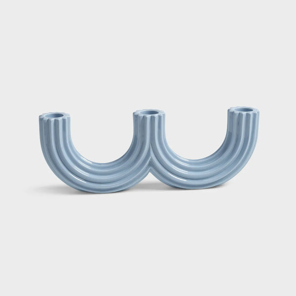 CANDLE HOLDER | Churros Light Blue