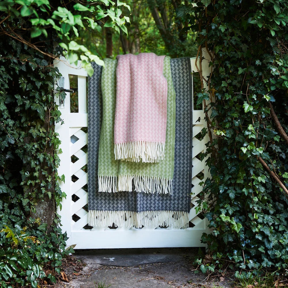 KLIPPAN PALAZZO WOOL BLANKET | Rose Garden - Darling & Domain