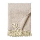 KLIPPAN ZIGZAG WOOL BLANKET | Greige - Darling & Domain