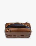 LONDON CROSSBODY BAG in Tan Saffiano by Elms + King