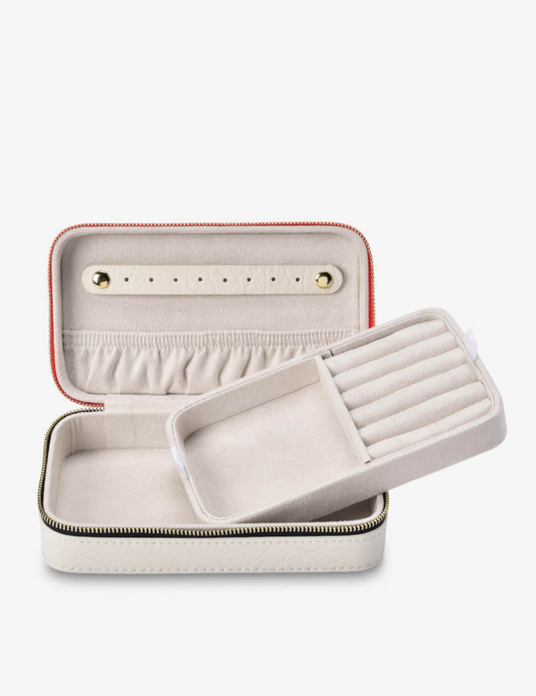 LONG JEWELLERY CASE in Chalk by Elms + King
