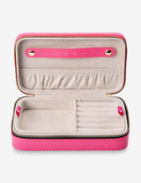 LONG JEWELLERY CASE in Fuchsia by Elms + King