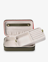 LONG JEWELLERY CASE in Khaki by Elms + King