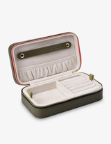 LONG JEWELLERY CASE in Khaki by Elms + King