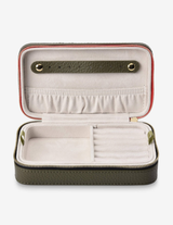 LONG JEWELLERY CASE in Khaki by Elms + King
