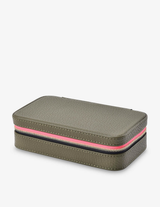 LONG JEWELLERY CASE in Khaki by Elms + King