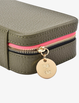 LONG JEWELLERY CASE in Khaki by Elms + King