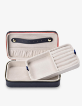 LONG JEWELLERY CASE in Navy by Elms + King