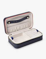 LONG JEWELLERY CASE in Navy by Elms + King