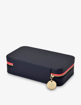 LONG JEWELLERY CASE in Navy by Elms + King