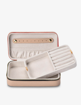 LONG JEWELLERY CASE in Neutral Peble by Elms + King
