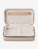 LONG JEWELLERY CASE in Neutral Peble by Elms + King