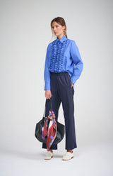 *Pre-Order* LA MAISON STRIPE TROUSER | Navy - Darling & Domain