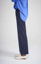 *Pre-Order* LA MAISON STRIPE TROUSER | Navy - Darling & Domain