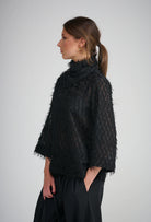 *Pre-Order* LE TASSEL TOP WITH SCARF | Black - Darling & Domain
