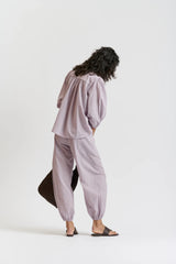 LE WASHED VOILE PANT | Lilac