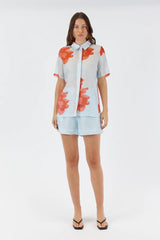 CHANTELLE BLOUSE in Red Floral from Sofia Irina