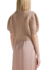 LOLANDA SHORT SLEEVE KNIT | Medium Brown