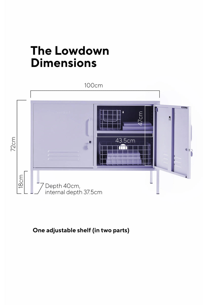 The Lowdown Locker in Lilac by MUSTARD MADE