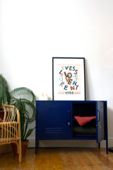 The Lowdown Locker in Navy by MUSTARD MADE