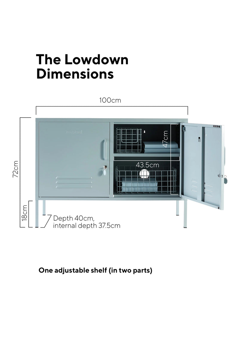 The Lowdown Locker in Ocean by MUSTARD MADE