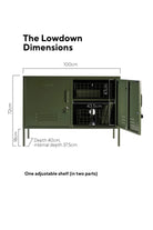 The Lowdown Locker in Olive by MUSTARD MADE